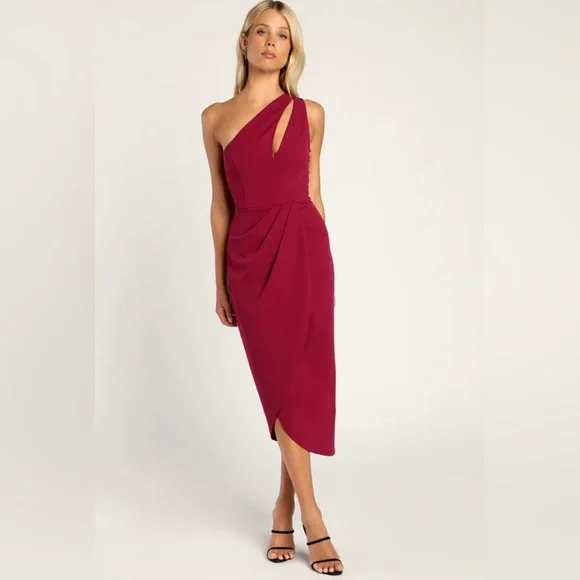 one-shoulder cutout asymmetrical dress Gorgeous | One-Shoulder Cutout Asymmetrical Dress
